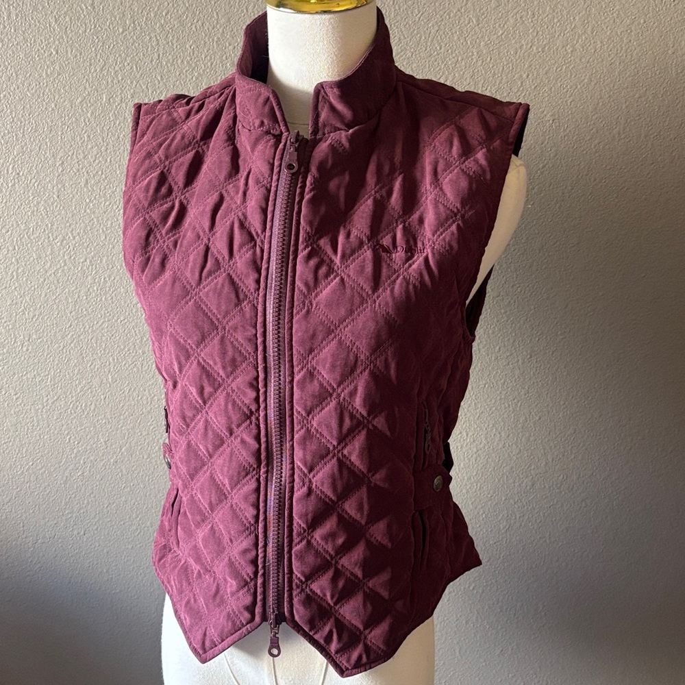 Dublin Quilted Riding Vest Burgundy